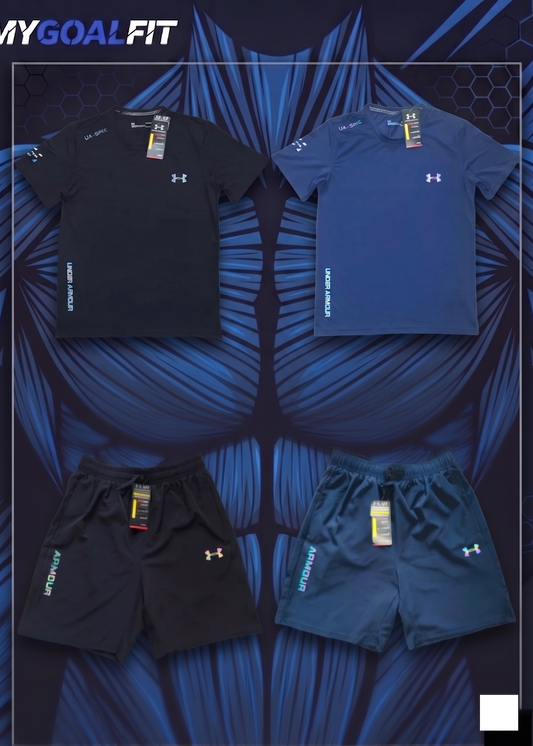Ensemble Duo Bleu et Noir Concept Fluorescent