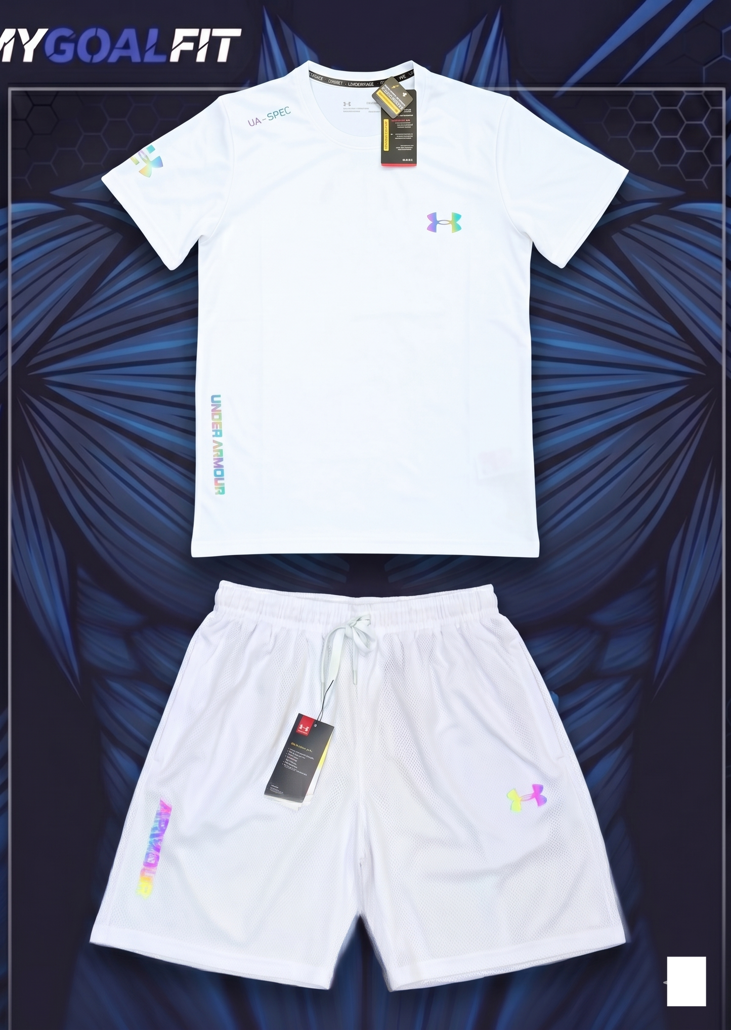 Ensemble concept blanc fluo