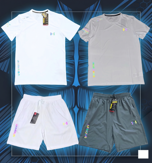Ensemble Duo Gris et Blanc Concept Fluorescent